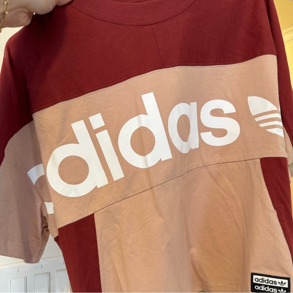 ADIDAS trefoil logo block cropped tee - Picture 2 of 3